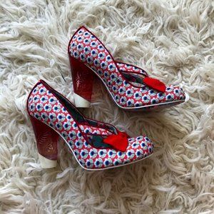 Irregular Choice Retro Lolita Ombre Lucite Heels